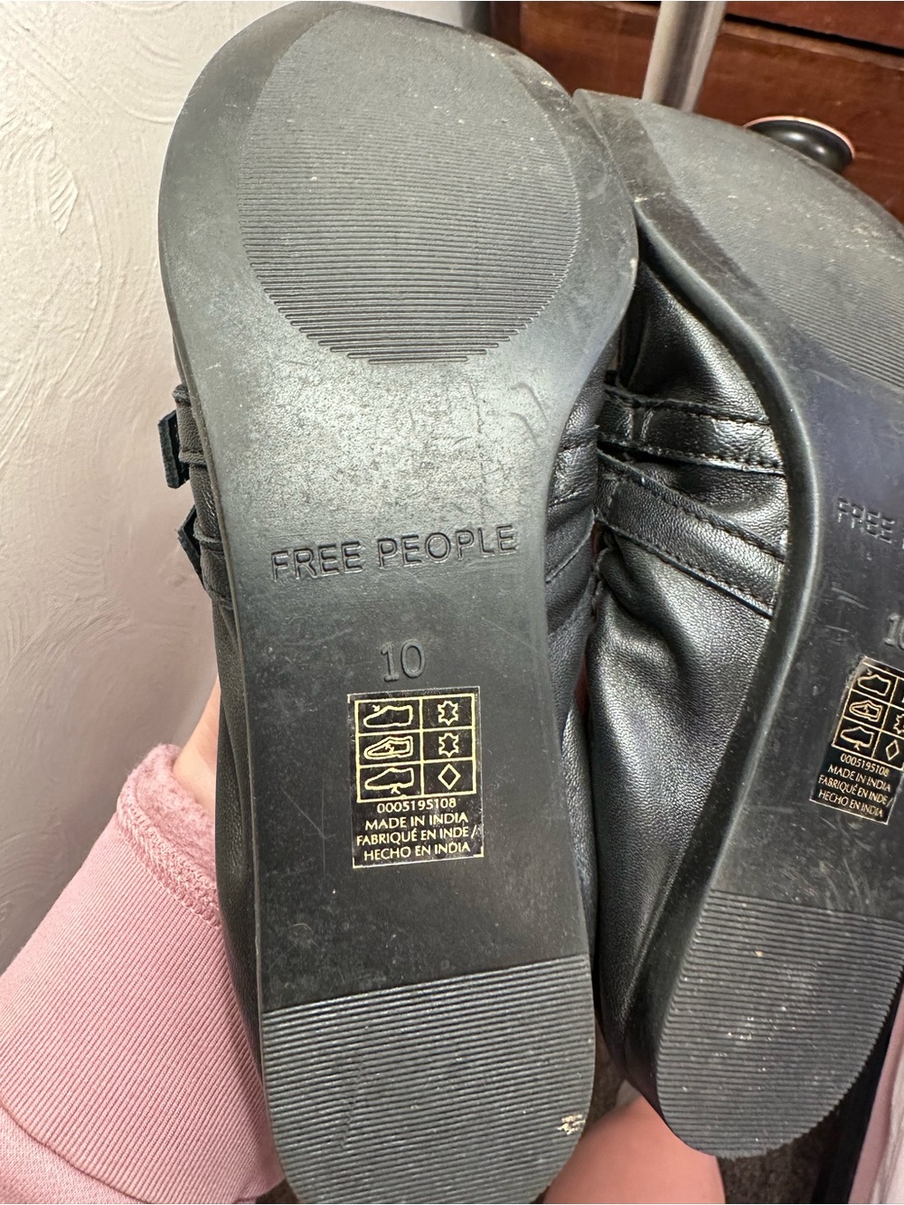 Black Double-Strap Mary Jane Flats - Picture 9 of 10